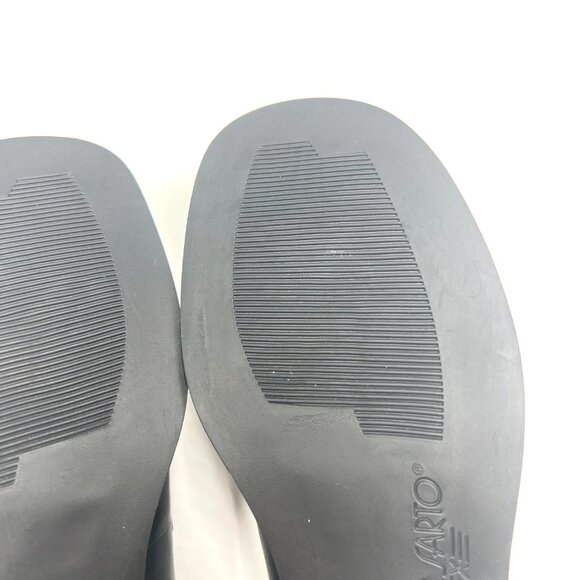 6.5W 6.5 WIDE WIDTH Franco Sarto‎ Womens Bocca Black Leather Loafers Shoes - Picture 10 of 13